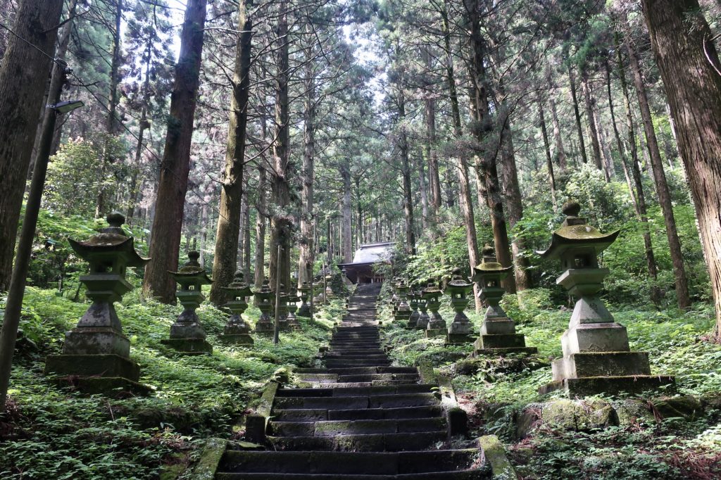 anime japanese towns and forests